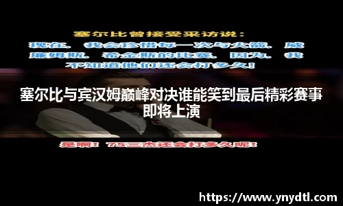 塞尔比与宾汉姆巅峰对决谁能笑到最后精彩赛事即将上演